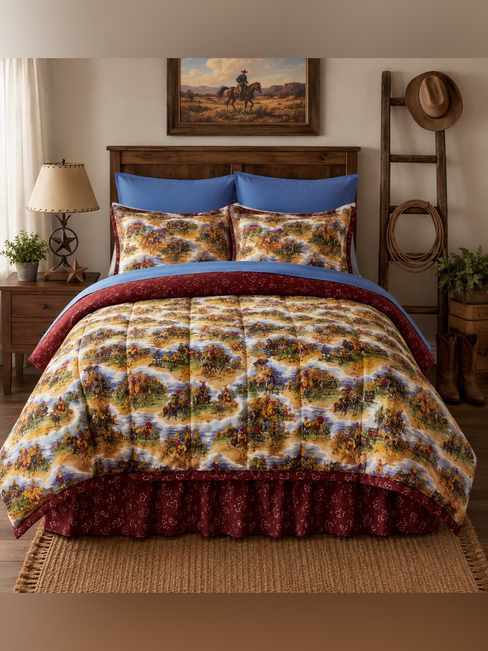 🧲VTG “YIPPEE-I-O” BEDDING - TWIN SET🧲
